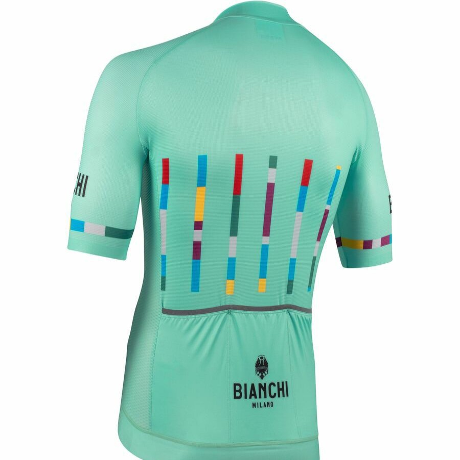 Hot * Bianchi Milano Fanaco Jersey Men'S