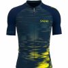 New * Santini Le Maillot Jaune Espirit Cycling Jersey Men'S