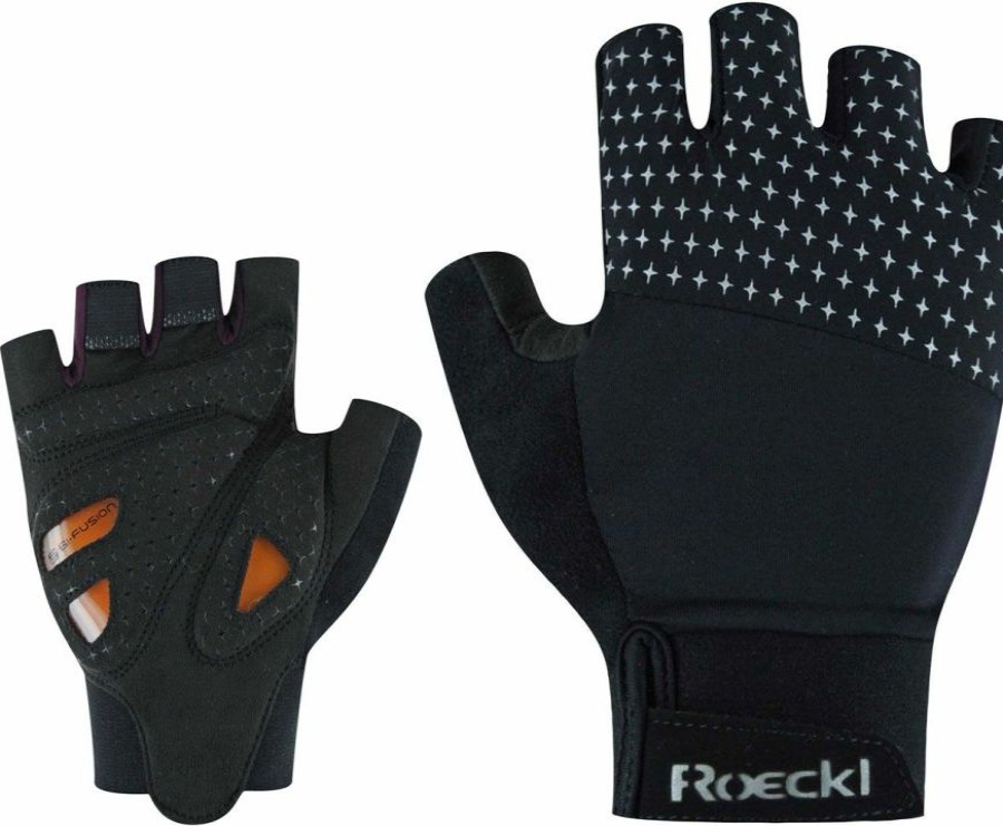 Online * Promotions Roeckl Sports Diamante Women'S Cycling Gloves Short Finger