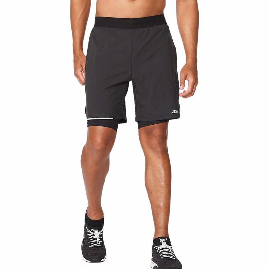 Clearance * 2Xu Aero 2-In-1 7In Short Men'S