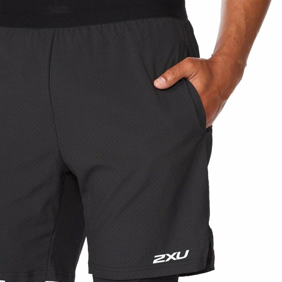 Clearance * 2Xu Aero 2-In-1 7In Short Men'S